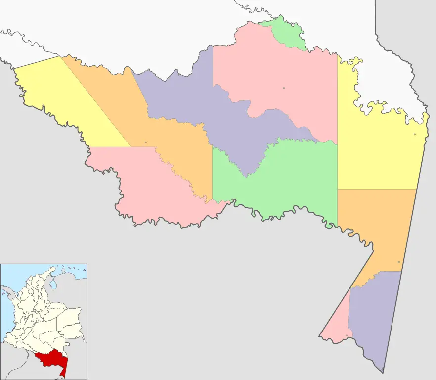 map of amazonas colombia
