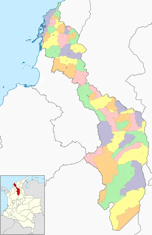 map of the department of bolivar colombia