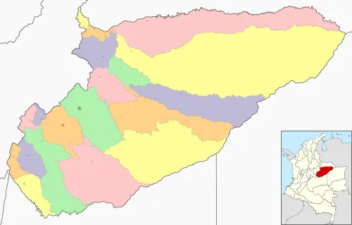 map department casanare colombia