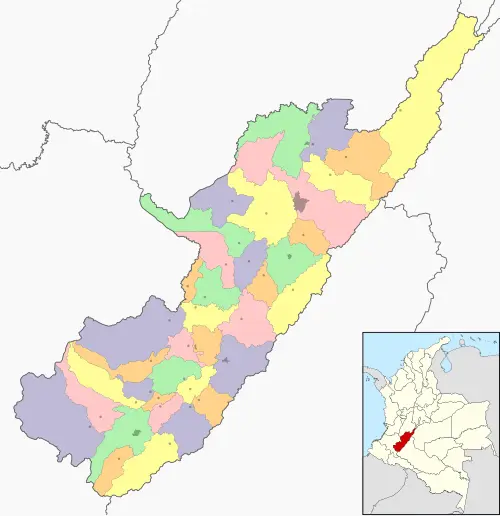 map department huila colombia