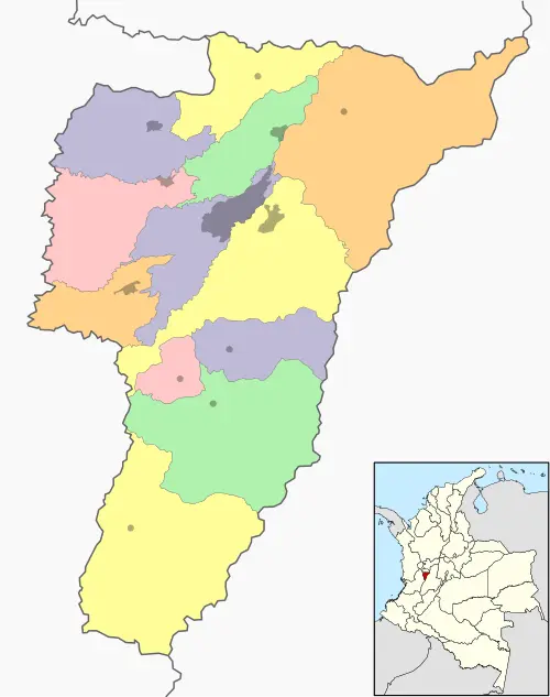 map department quindío colombia