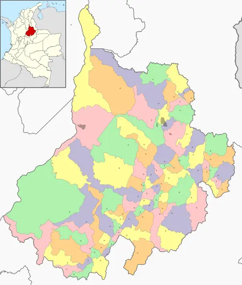 map department santander colombia